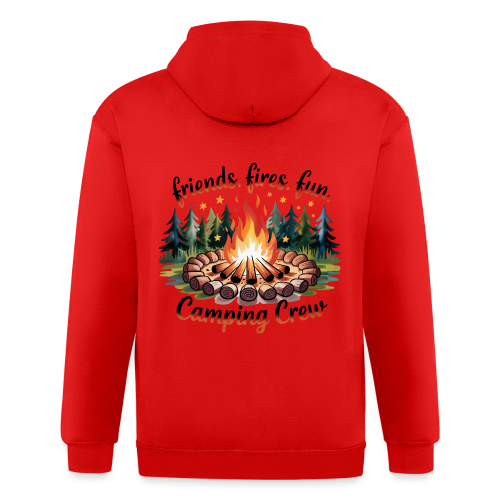 Unisex Heavyweight Hooded Jacket - red