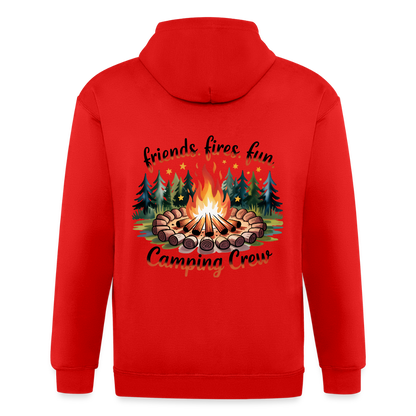 Unisex Heavyweight Hooded Jacket - red