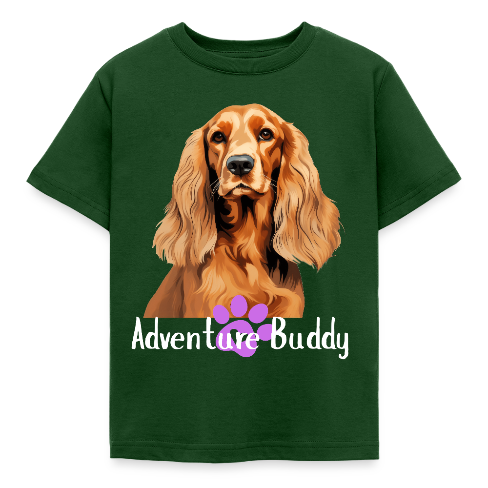 Children's  T-Shirt  {Customise Breed & Paw } - forest green