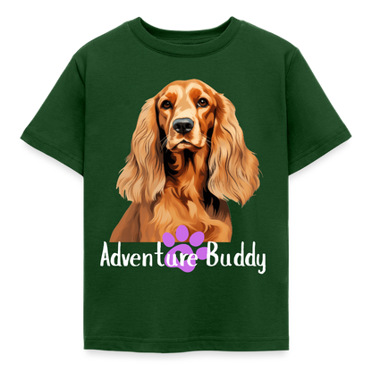 Children's  T-Shirt  {Customise Breed & Paw } - forest green