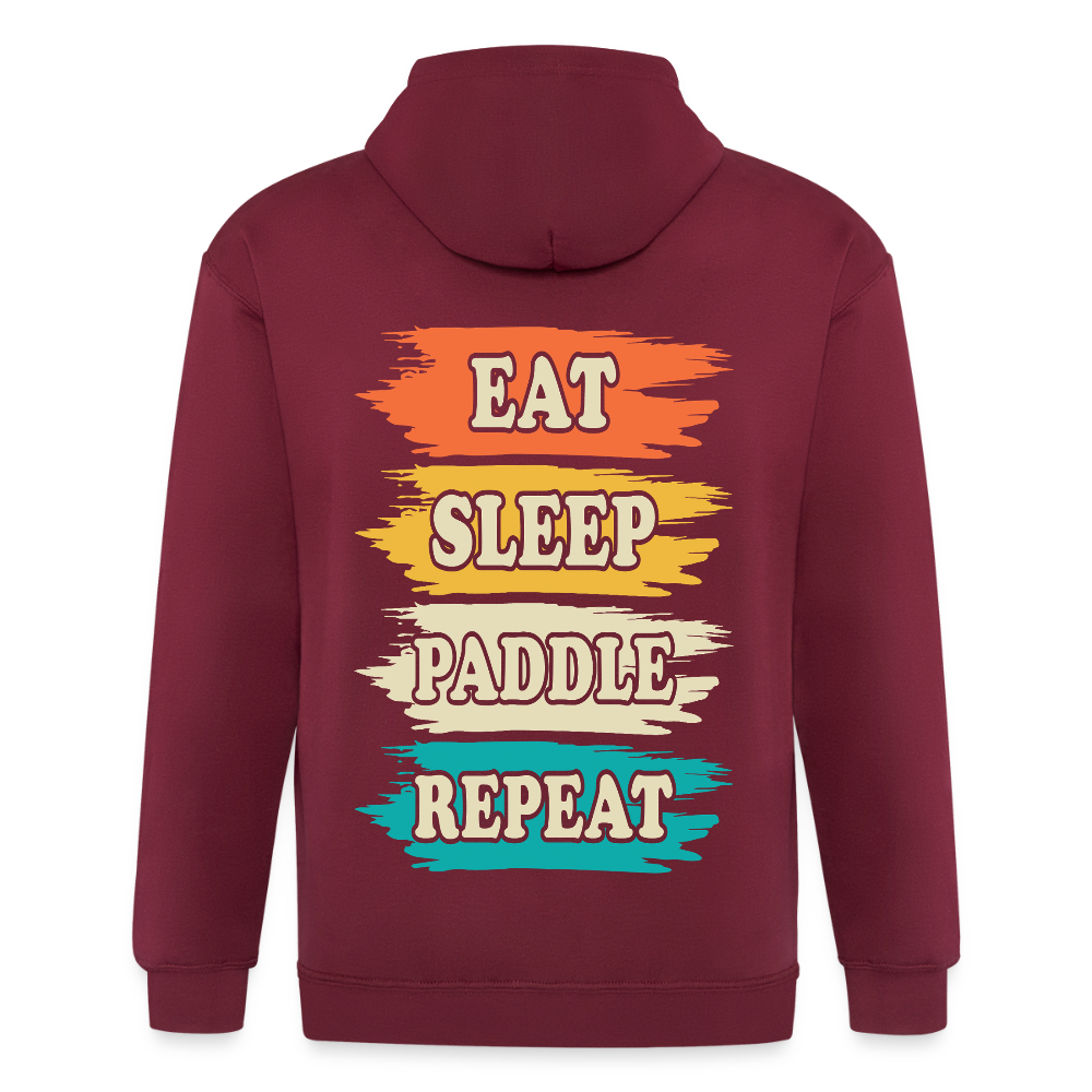 Adult Unisex Heavyweight Hooded Jacket - maroon