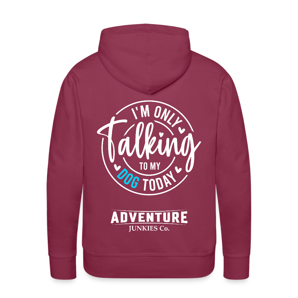 Men’s Premium Pet Hoodie - bordeaux