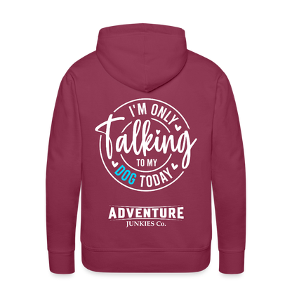 Men’s Premium Pet Hoodie - bordeaux