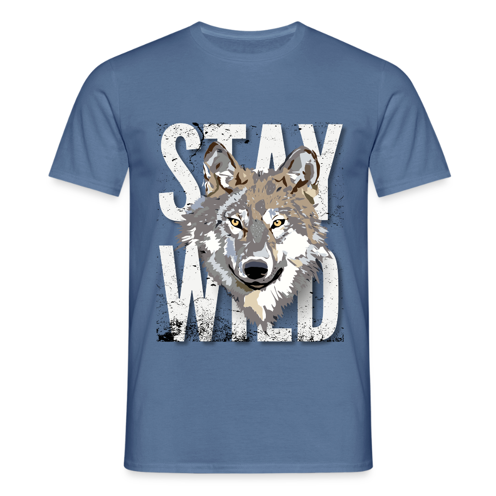 Men's Camping T-Shirt - dove blue 