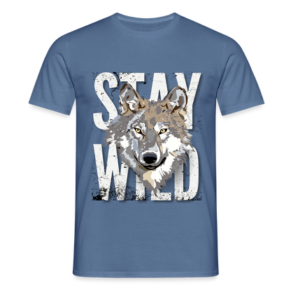 Men's Camping T-Shirt - dove blue 