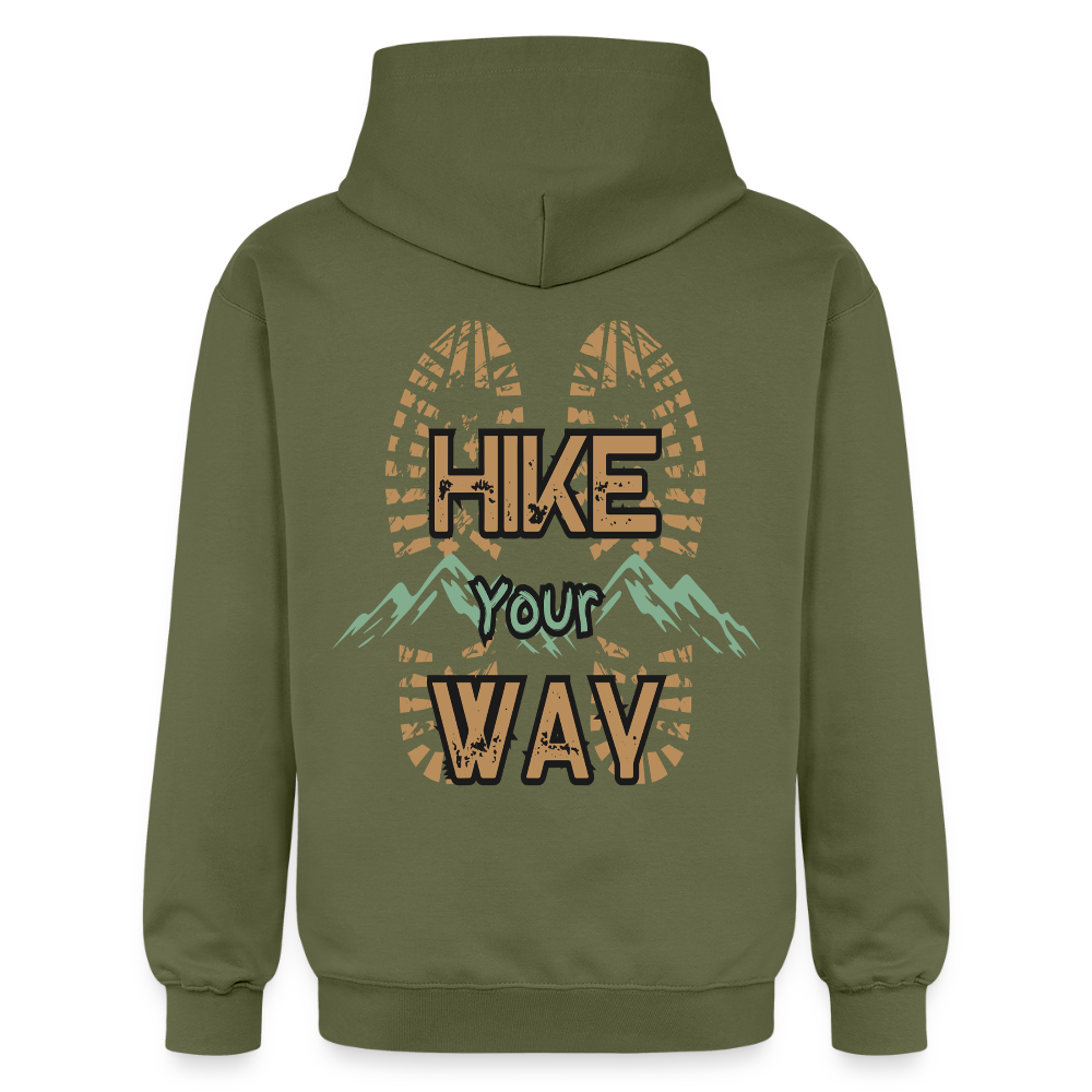 Adult Unisex Midweight Hoodie - military green