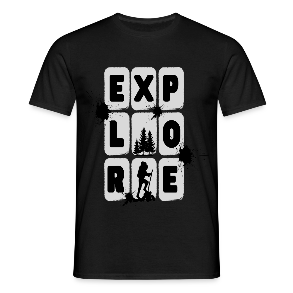 Men's Hiking & Walking T-Shirt - black