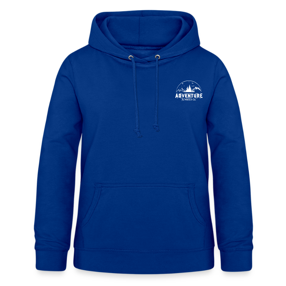 Women's Hoodie Pink Logo Design - bright royal