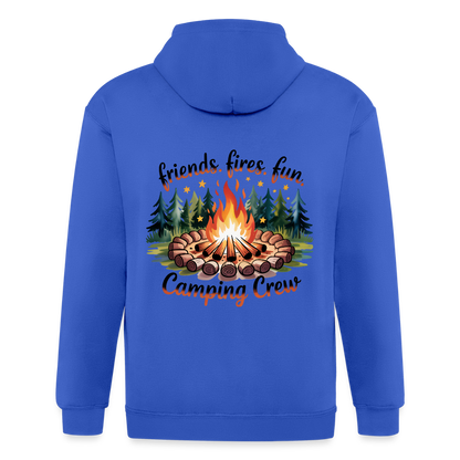 Unisex Heavyweight Hooded Jacket - royal blue