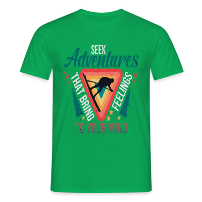 Men's Hiking & Walking T-Shirt - kelly green