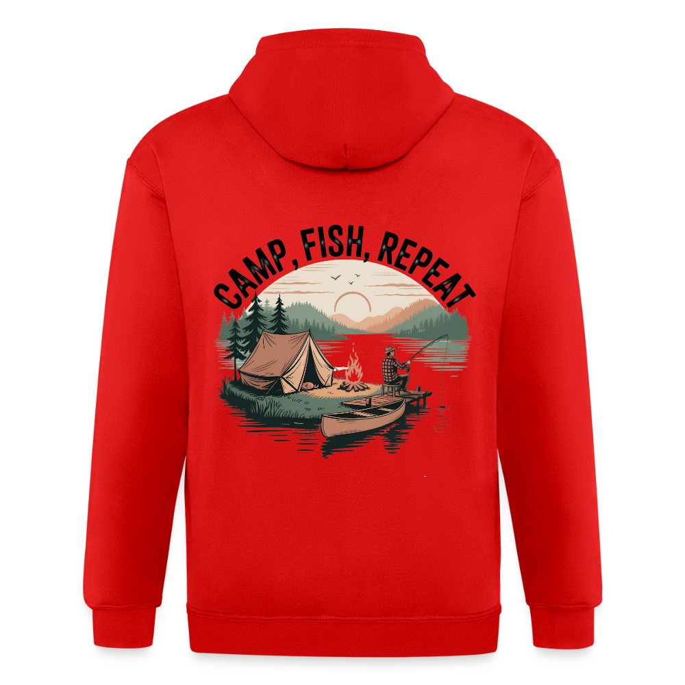 Unisex Heavyweight Hooded Jacket - red