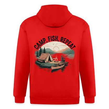 Unisex Heavyweight Hooded Jacket - red