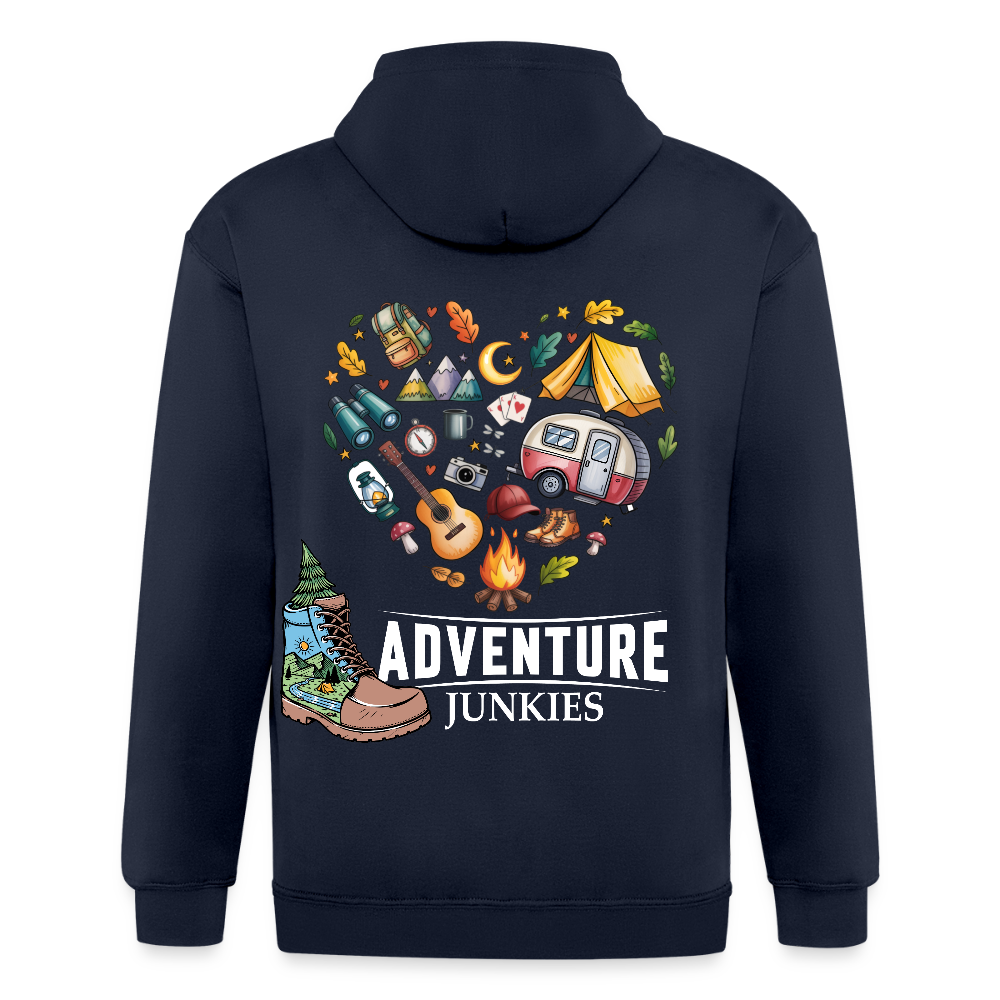 Unisex Heavyweight Hooded Jacket - navy