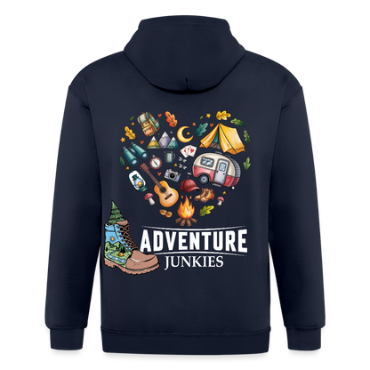 Unisex Heavyweight Hooded Jacket - navy