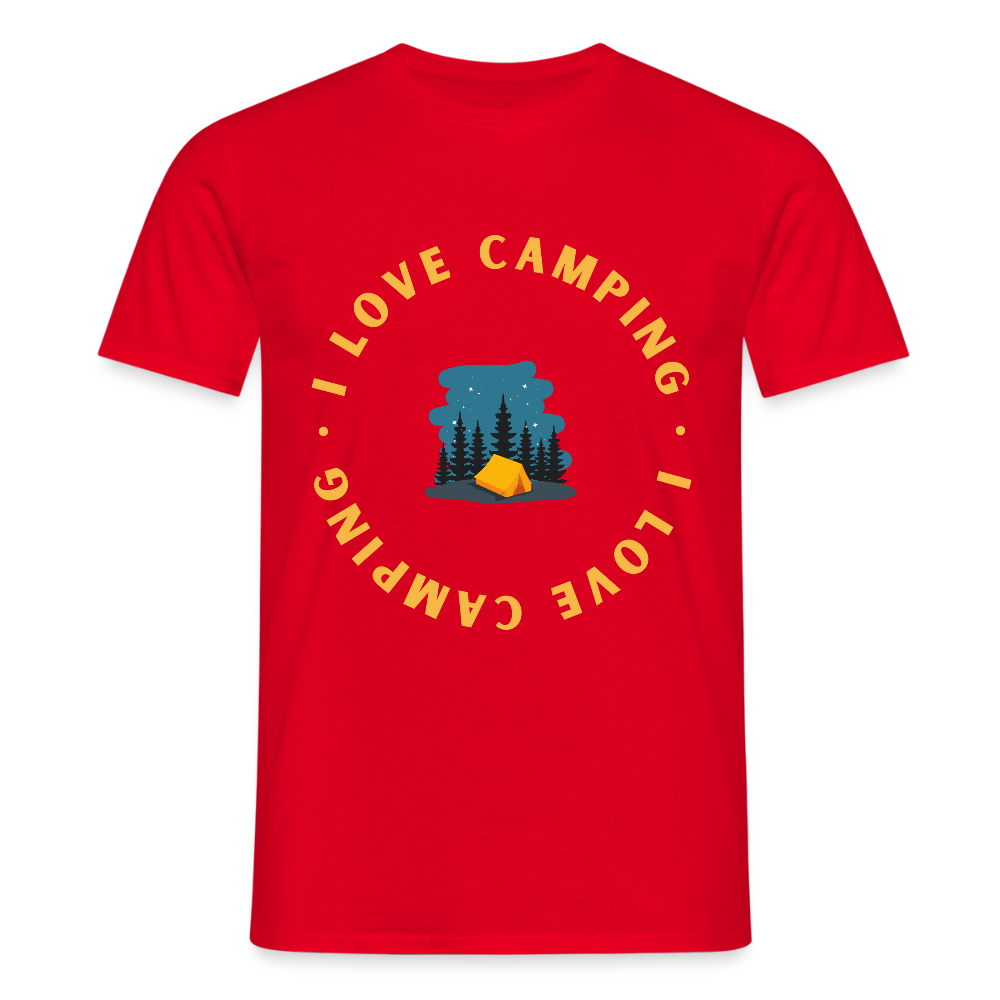 Men's Camping  T-Shirt - red