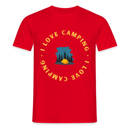 Men's Camping  T-Shirt - red