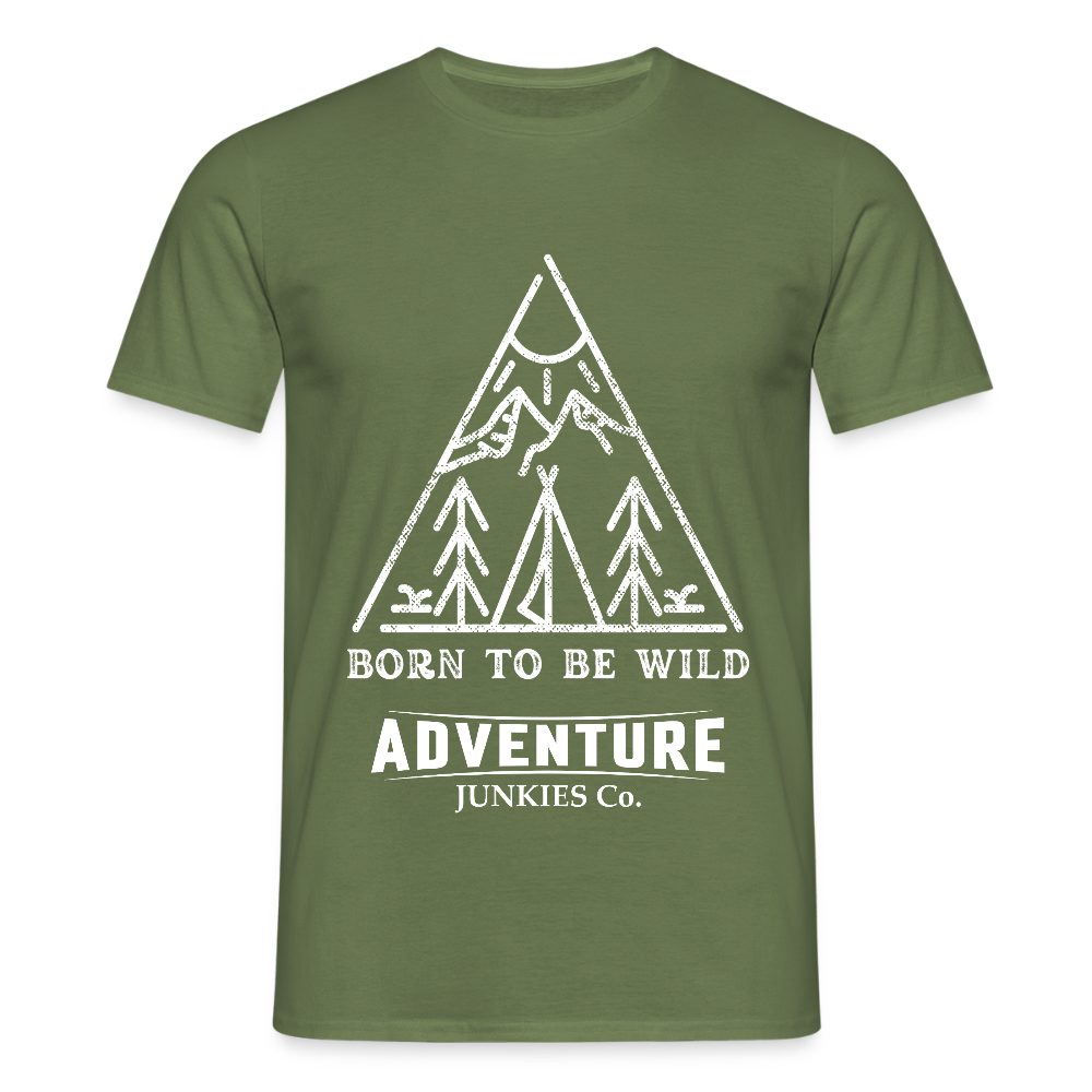 Men's Hiking & Walking T-Shirt - military green