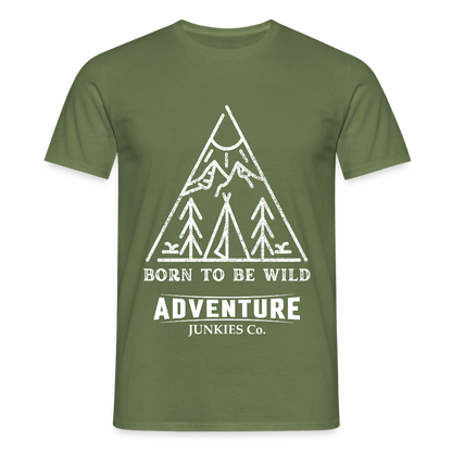 Men's Hiking & Walking T-Shirt - military green