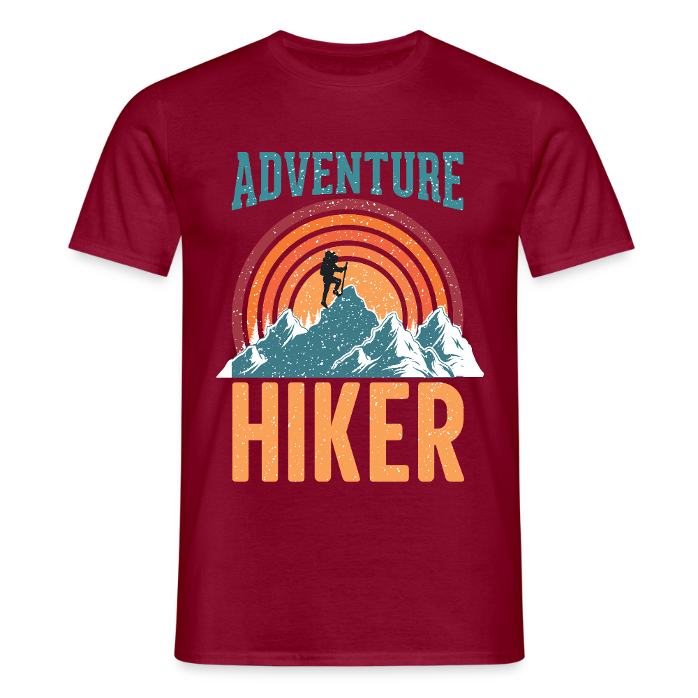 Men's Hiking & Walking T-Shirt - brick red