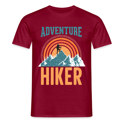 Men's Hiking & Walking T-Shirt - brick red