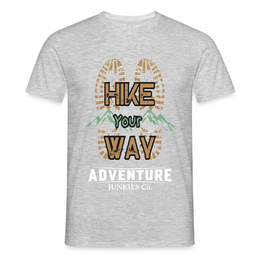 Men's Hiking & Walking T-Shirt - heather grey
