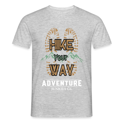 Men's Hiking & Walking T-Shirt - heather grey