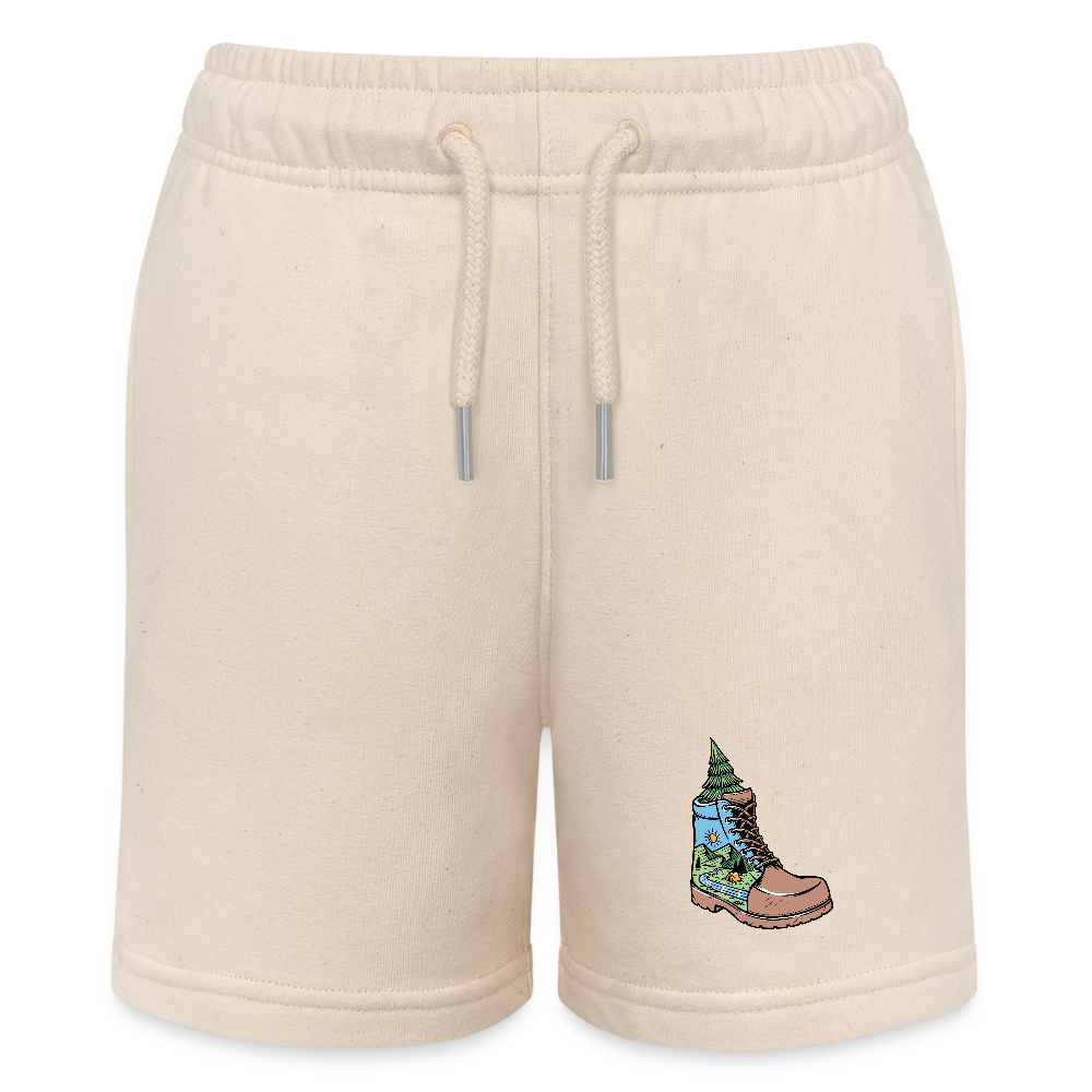 Organic Teen Jogging Shorts - soft Ecru