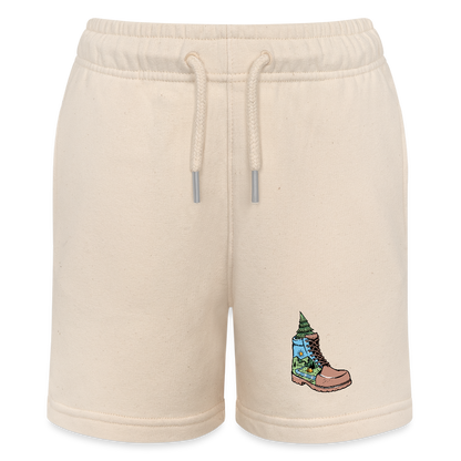 Organic Teen Jogging Shorts - soft Ecru