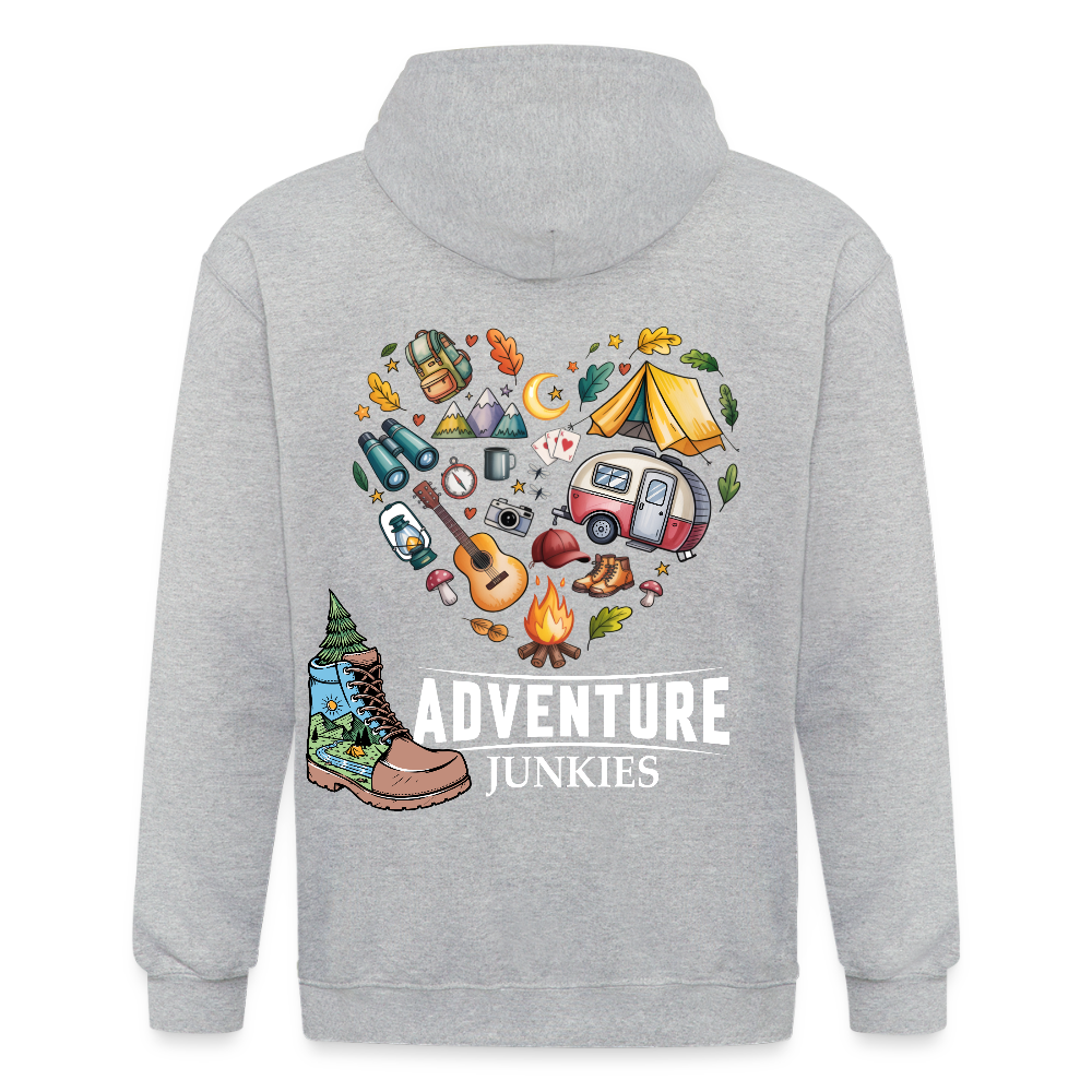 Unisex Heavyweight Hooded Jacket - heather grey