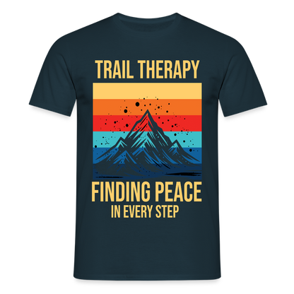Men's Hiking & Walking T-Shirt - navy