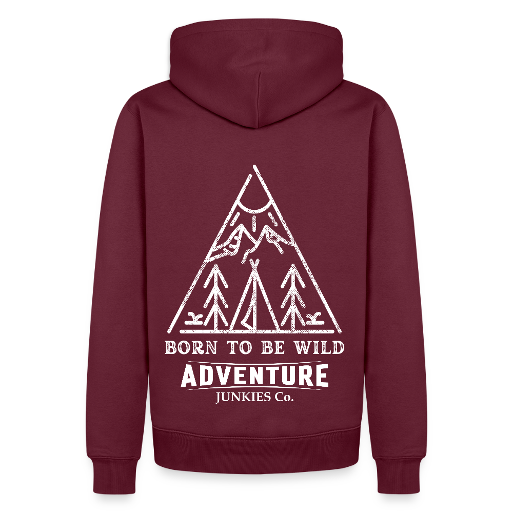 Men’s Premium Hiking / Walking Hoodie - burgundy