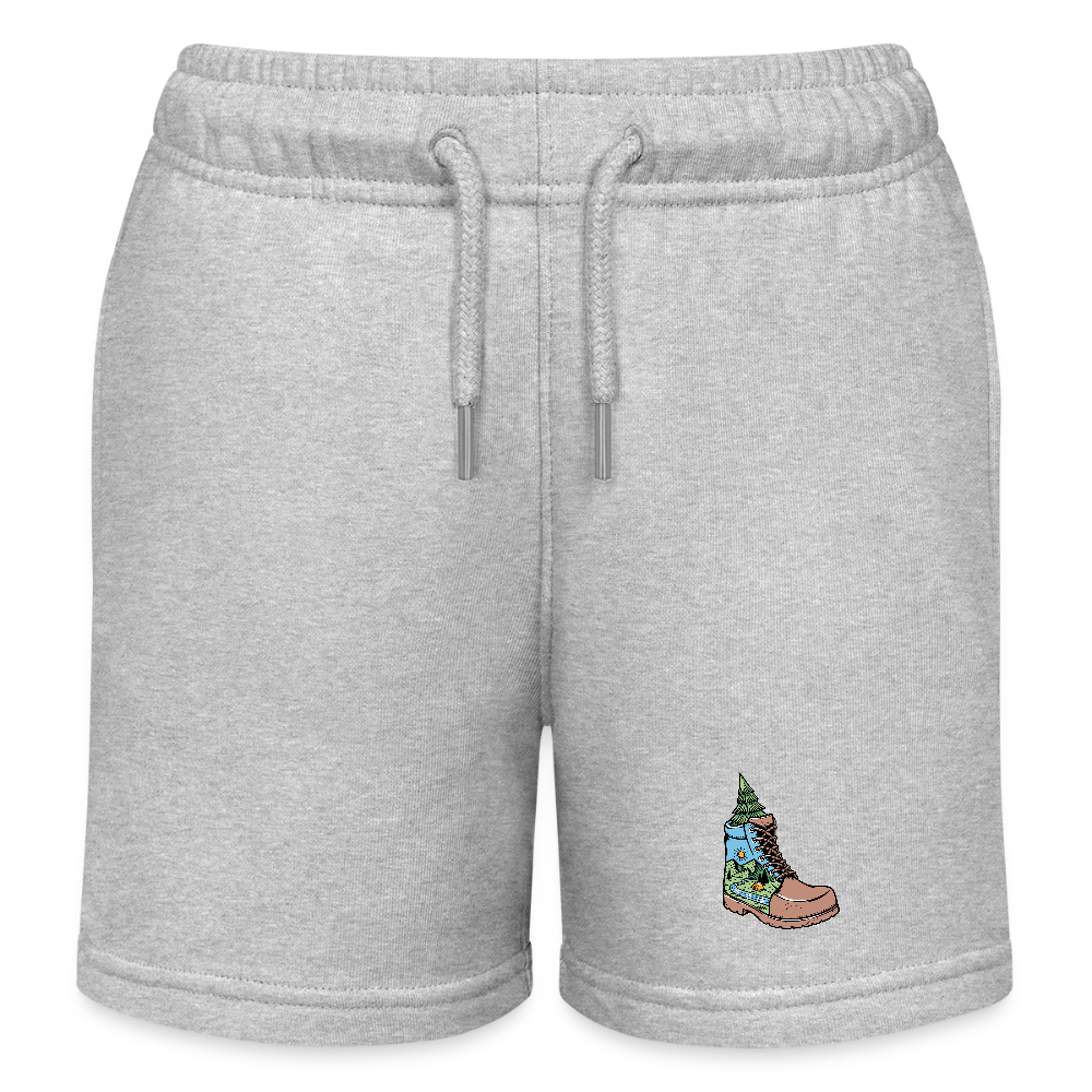 Children's  Organic Jogging Shorts - heather grey