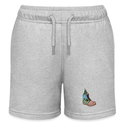 Children's  Organic Jogging Shorts - heather grey