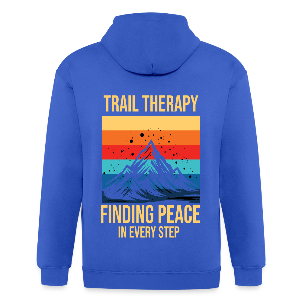 Adult Unisex Heavyweight Hooded Jacket - royal blue