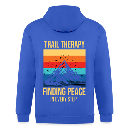 Adult Unisex Heavyweight Hooded Jacket - royal blue