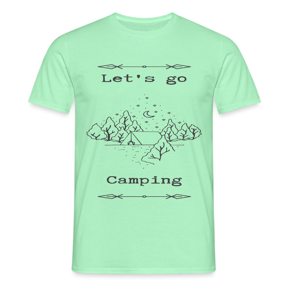 Men's  Camping T-Shirt - mint green