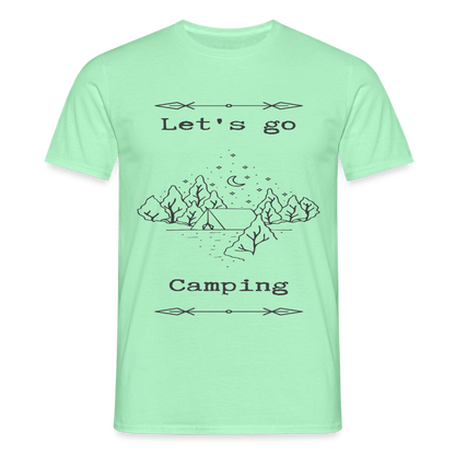 Men's  Camping T-Shirt - mint green