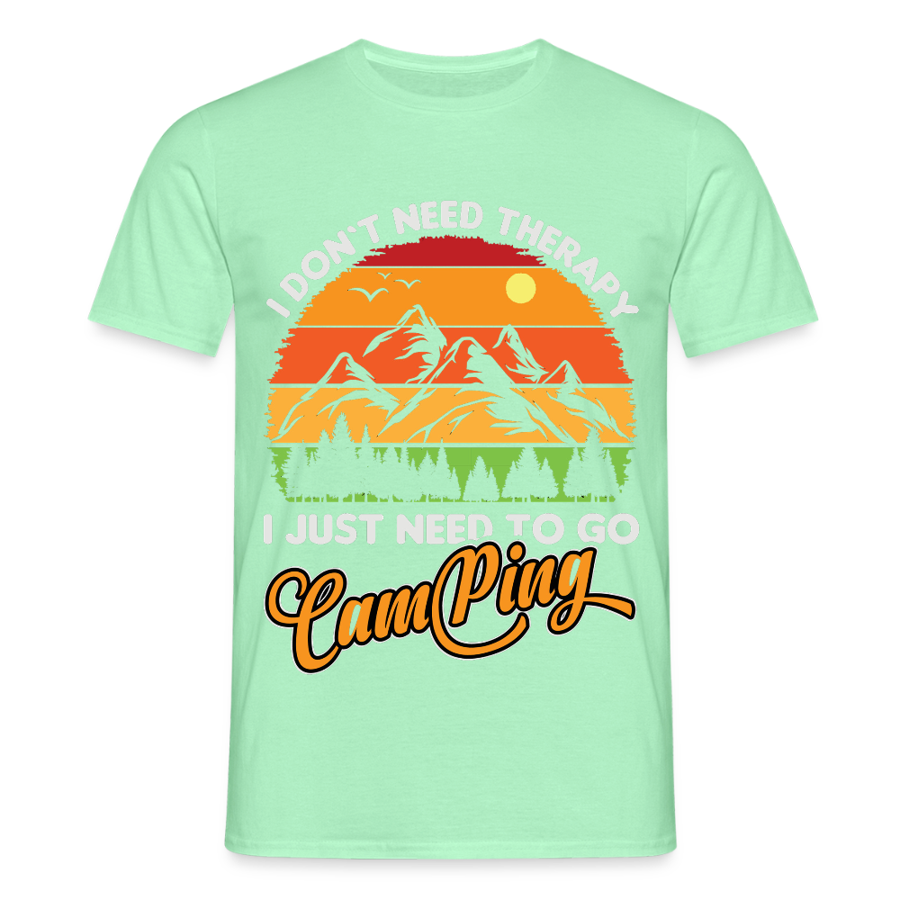 Men's Camping T-Shirt - mint green