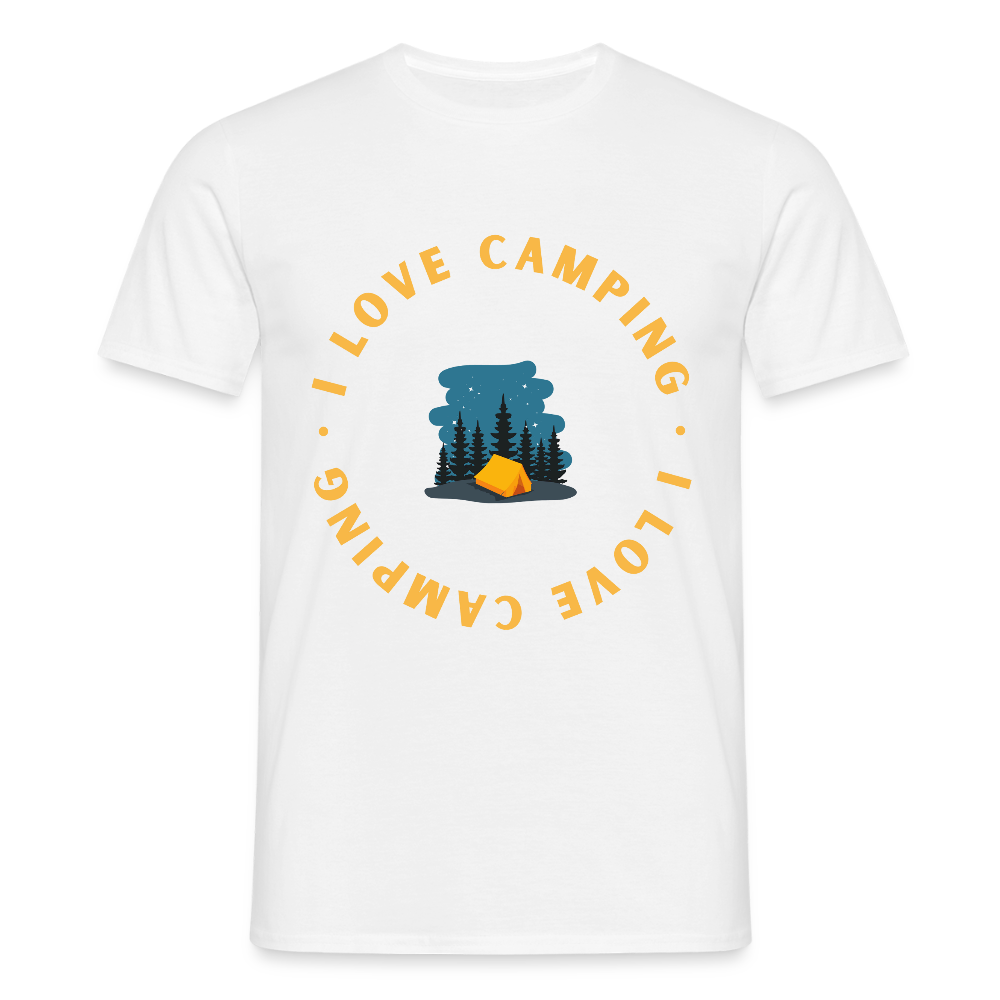 Men's Camping  T-Shirt - white