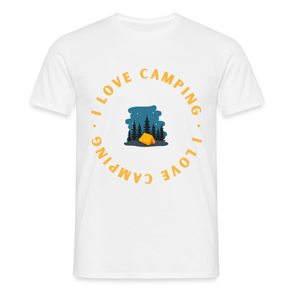 Men's Camping  T-Shirt - white