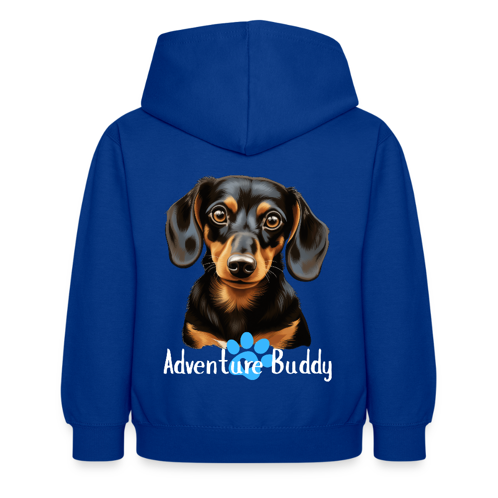 Children's Unisex Hoodie  {Customise Breed & Paw } - bright royal