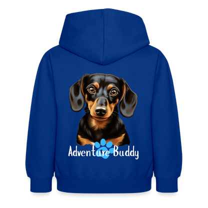 Children's Unisex Hoodie  {Customise Breed & Paw } - bright royal