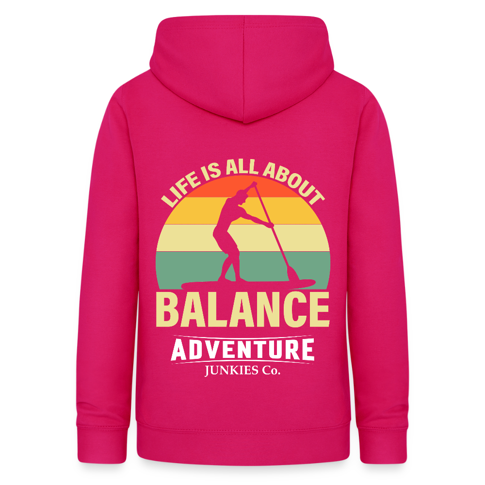 Women's Hoodie  Water Adventure - dark pink