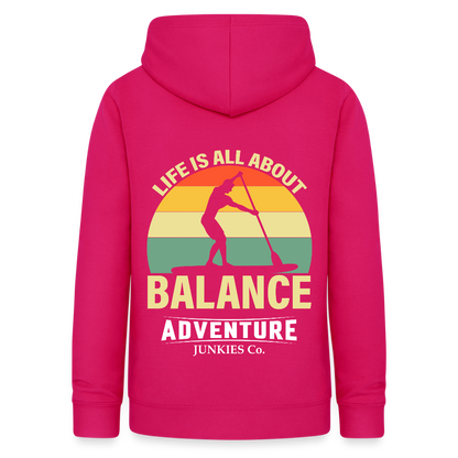Women's Hoodie  Water Adventure - dark pink