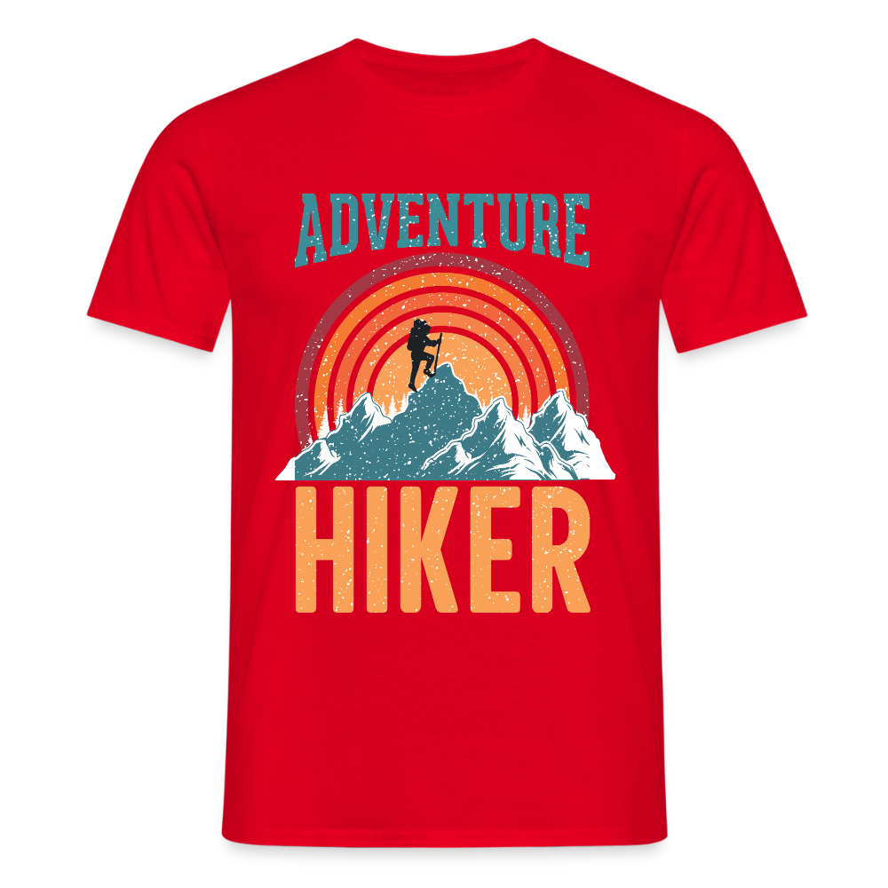 Men's Hiking & Walking T-Shirt - red