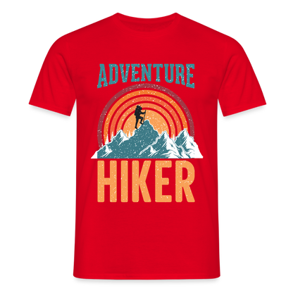 Men's Hiking & Walking T-Shirt - red