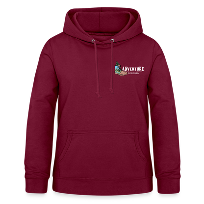 Women's Hoodie  Water Adventure - bordeaux