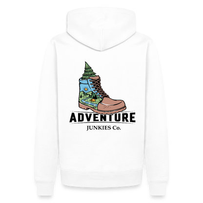 Men’s Premium Hiking/Walking  Hoodie - white