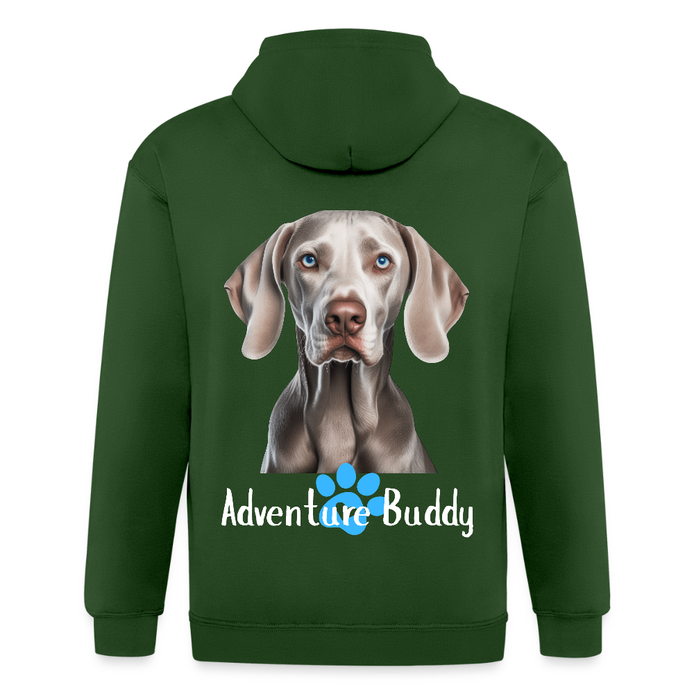 Adult Unisex  Heavyweight Hooded Jacket   {Customise Breed & Paw } - forrest