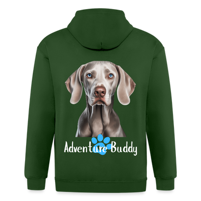 Adult Unisex  Heavyweight Hooded Jacket   {Customise Breed & Paw } - forrest